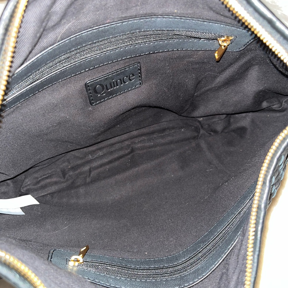 Quince Black Woven Hobo Bag - Picture 6 of 6